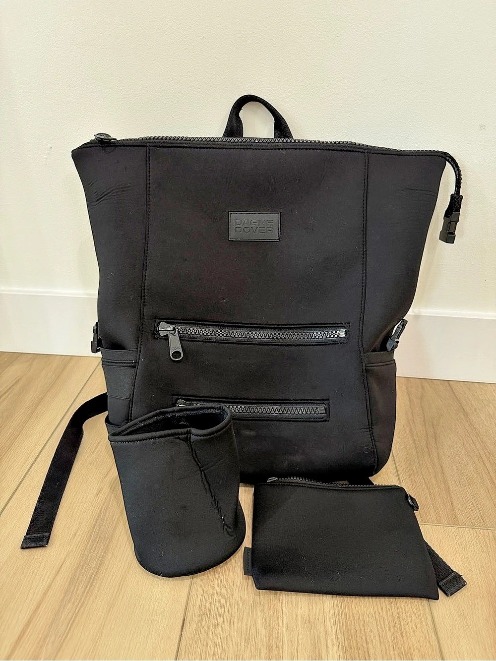 Dagne Dover Indi Diaper Backpack Black with Pouches